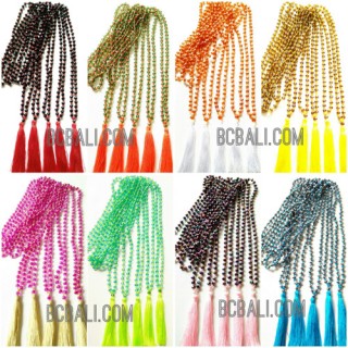 necklaces tassels beads crystal wholesale free shipping all color